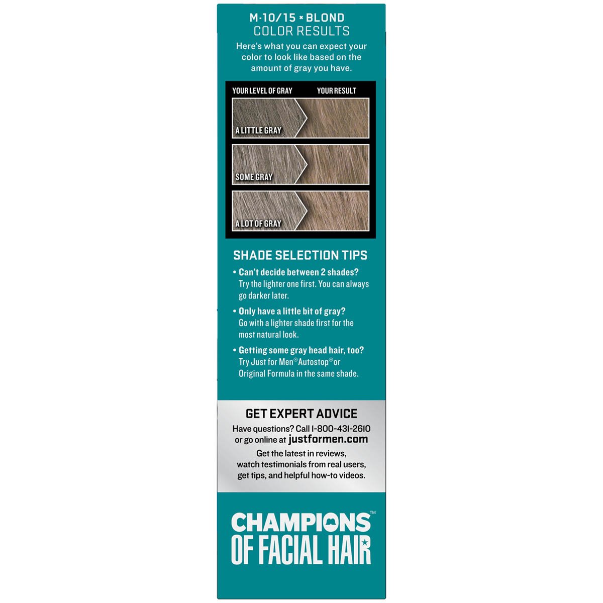 Just For Men Mustache And Beard Brush-In Color Gel, Blond Beauty & Personal Care Just for Men