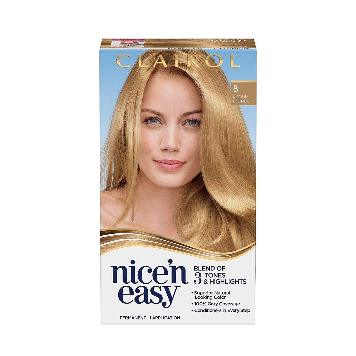 Nice'n Easy Permanent Color, Natural Medium Blonde [8/103A] 1 ea Beauty & Personal Care Clairol