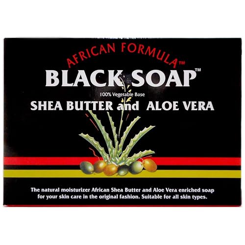 Madina African Black Soap Shea Butter and Aloe Vera, 3.5 oz (Pack of 12) Beauty & Personal Care Madina