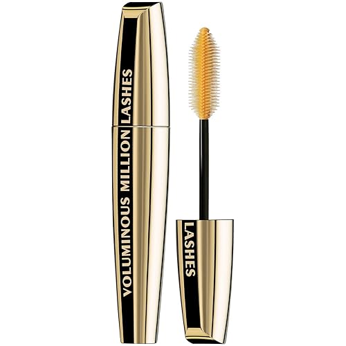 L’Oreal Paris Makeup Voluminous Million Lashes Mascara, Volumizing Collagen Infused Eye Makeup, Amplifying Mascara Brush, Washable, Black, 0.30 Fl Beauty & Personal Care L'Oreal Paris