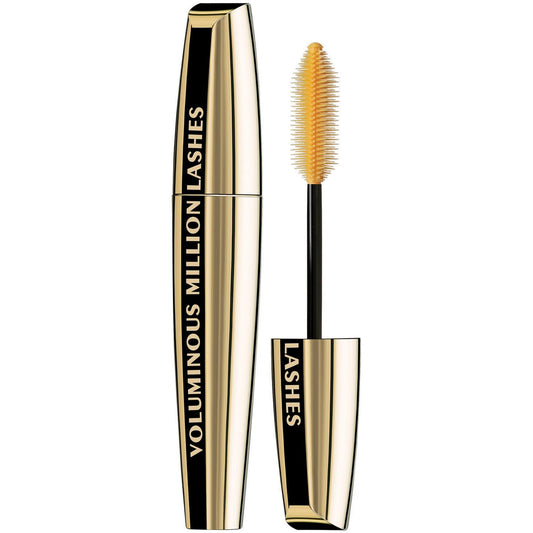 L’Oreal Paris Makeup Voluminous Million Lashes Mascara, Volumizing Collagen Infused Eye Makeup, Amplifying Mascara Brush, Washable, Black, 0.30 Fl Beauty & Personal Care L'Oreal Paris