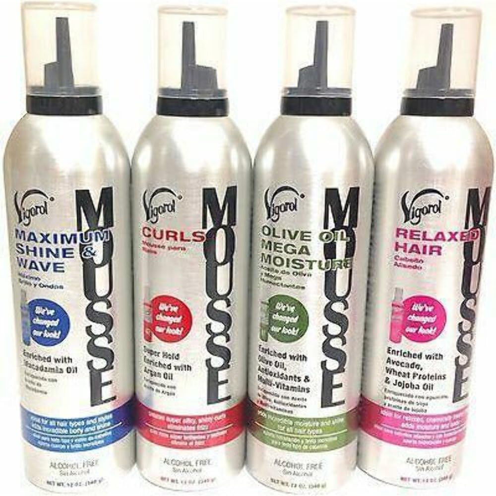 Vigorol Mousse Maximum Shine Wave 12oz Beauty & Personal Care Vigorol
