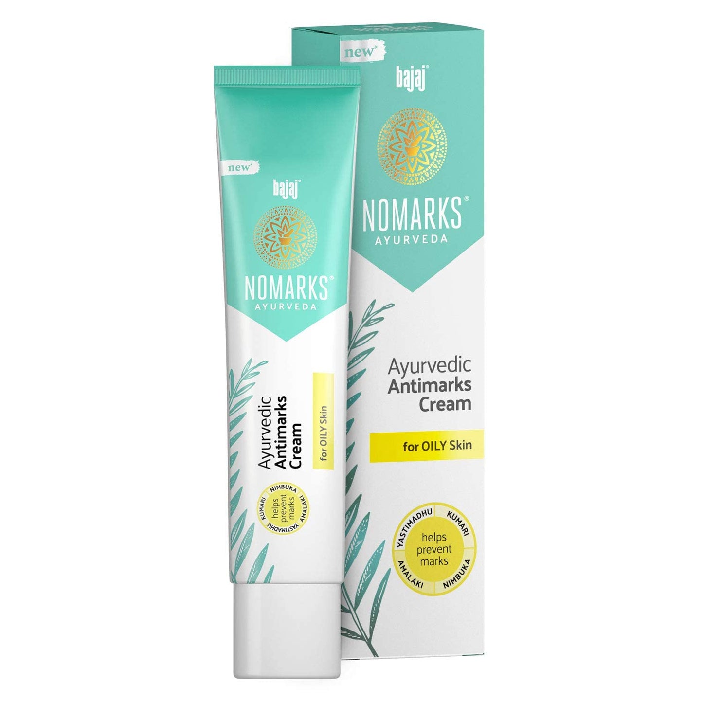 Bajaj Nomarks Ayurvedic Antimarks Cream For Oily skin - 25g (Pack of 4) Beauty & Personal Care Bajaj NoMarks