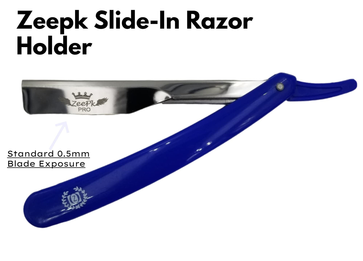 Razors For Men Shave Straight Razor Shaving Rasierer Rasurar Cuchilla Maquina RED + 10 Blades Disposable (Blue) Beauty and Personal Care Liberty Supply
