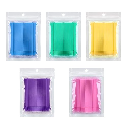 500 Pcs Micro Applicator Brush, Micro Swabs, Disposable Eye Lashes Mascara Wands for Eyelash Extension Tbestmax Beauty & Personal Care Tbestmax