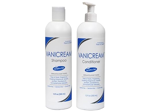 Vanicream Set, includes Shampoo-12 Oz and Conditioner-12 Oz - One each. Beauty & Personal Care PHARMACEUTICAL SPECIALTIES.