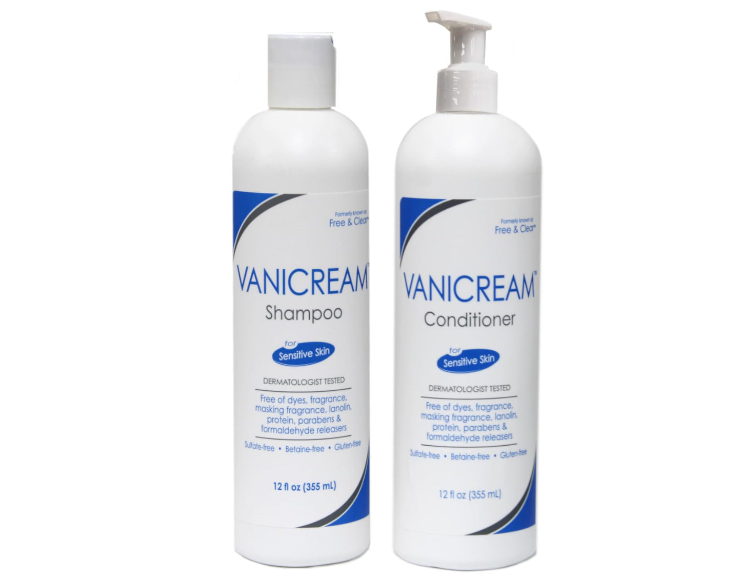 Vanicream Set, includes Shampoo-12 Oz and Conditioner-12 Oz - One each. Beauty & Personal Care PHARMACEUTICAL SPECIALTIES.
