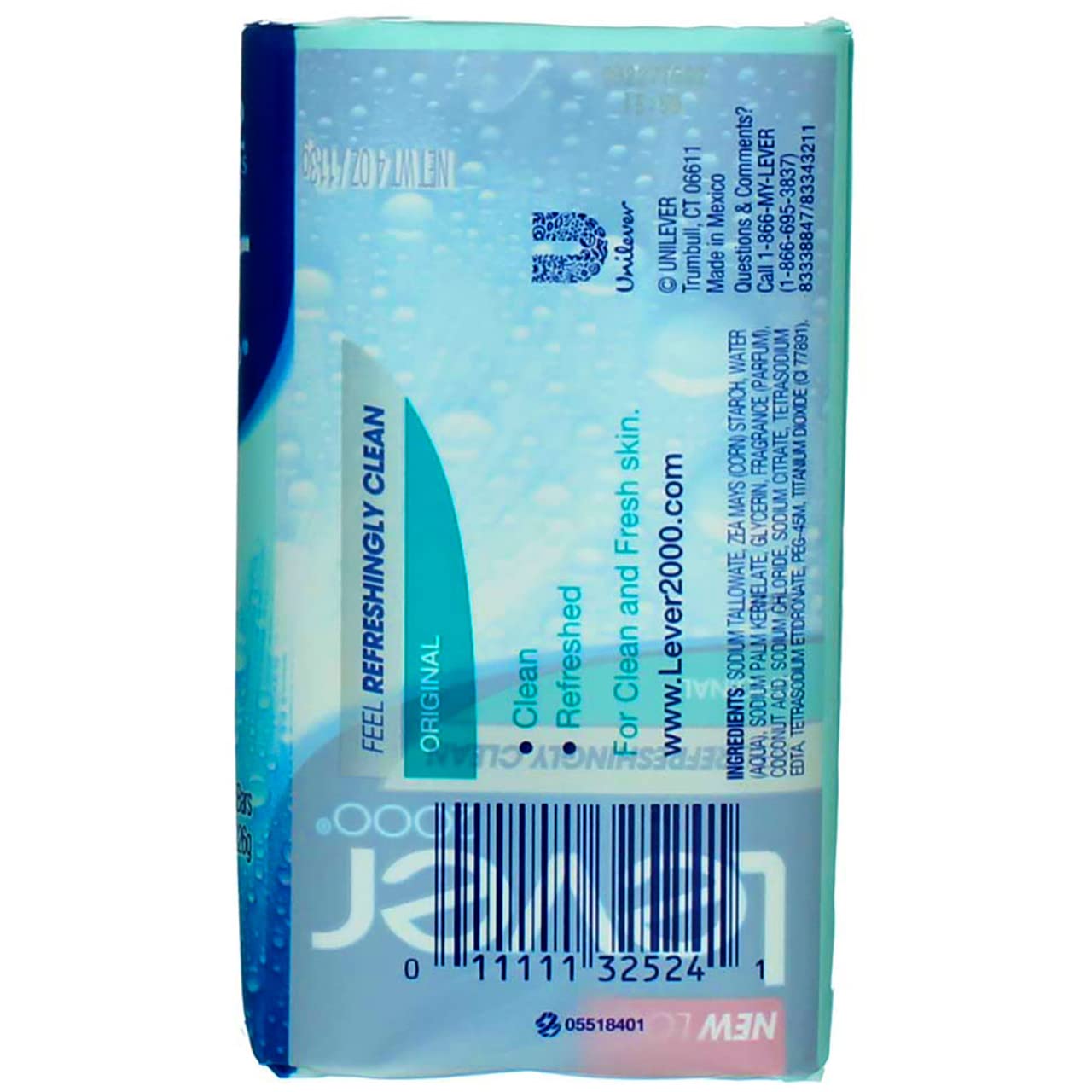Lever 2000 Original Refreshing Bar Soap, 4 oz bars, 2 ea (Pack of 3) Beauty & Personal Care Lever 2000