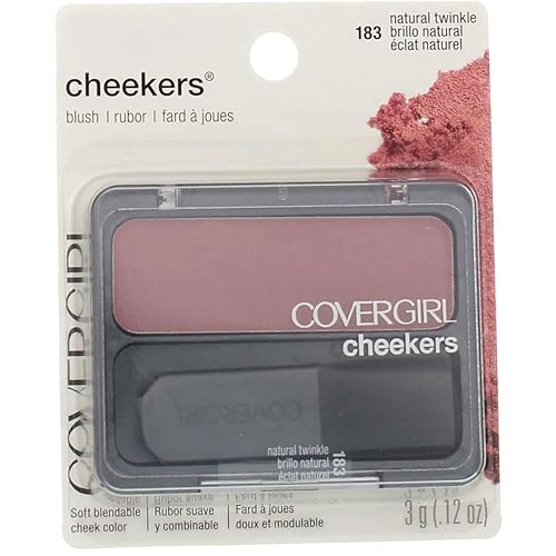 CoverGirl Cheekers Blush, Natural Twinkle [183], 0.12 oz (Pack of 2) Beauty & Personal Care COVERGIRL
