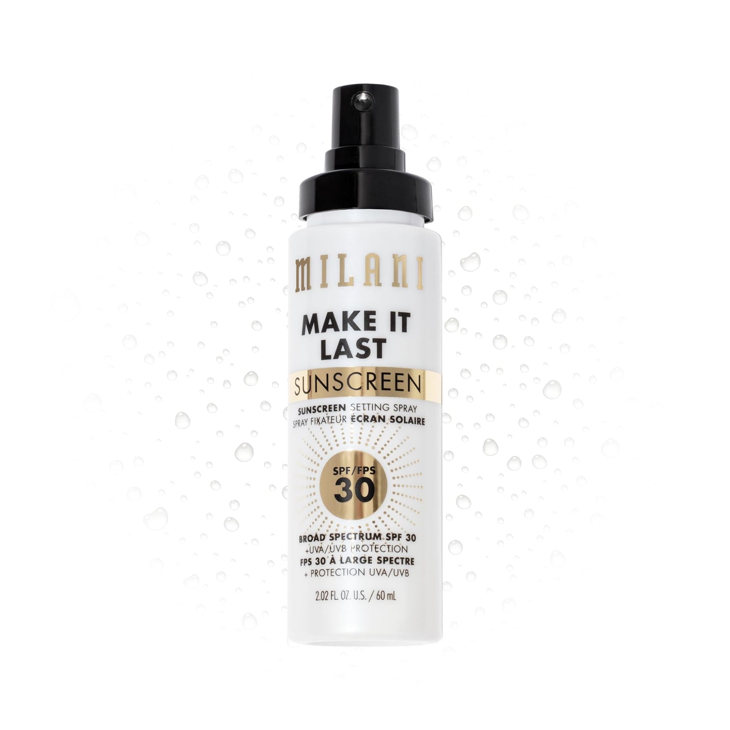 Milani Sunscreen Setting Spray + Primer, Make It Last Sunscreen for Face- SPF 30 UVA & UVB Protection Antioxidant Rich Formula for Broad Spectrum Beauty & Personal Care Milani