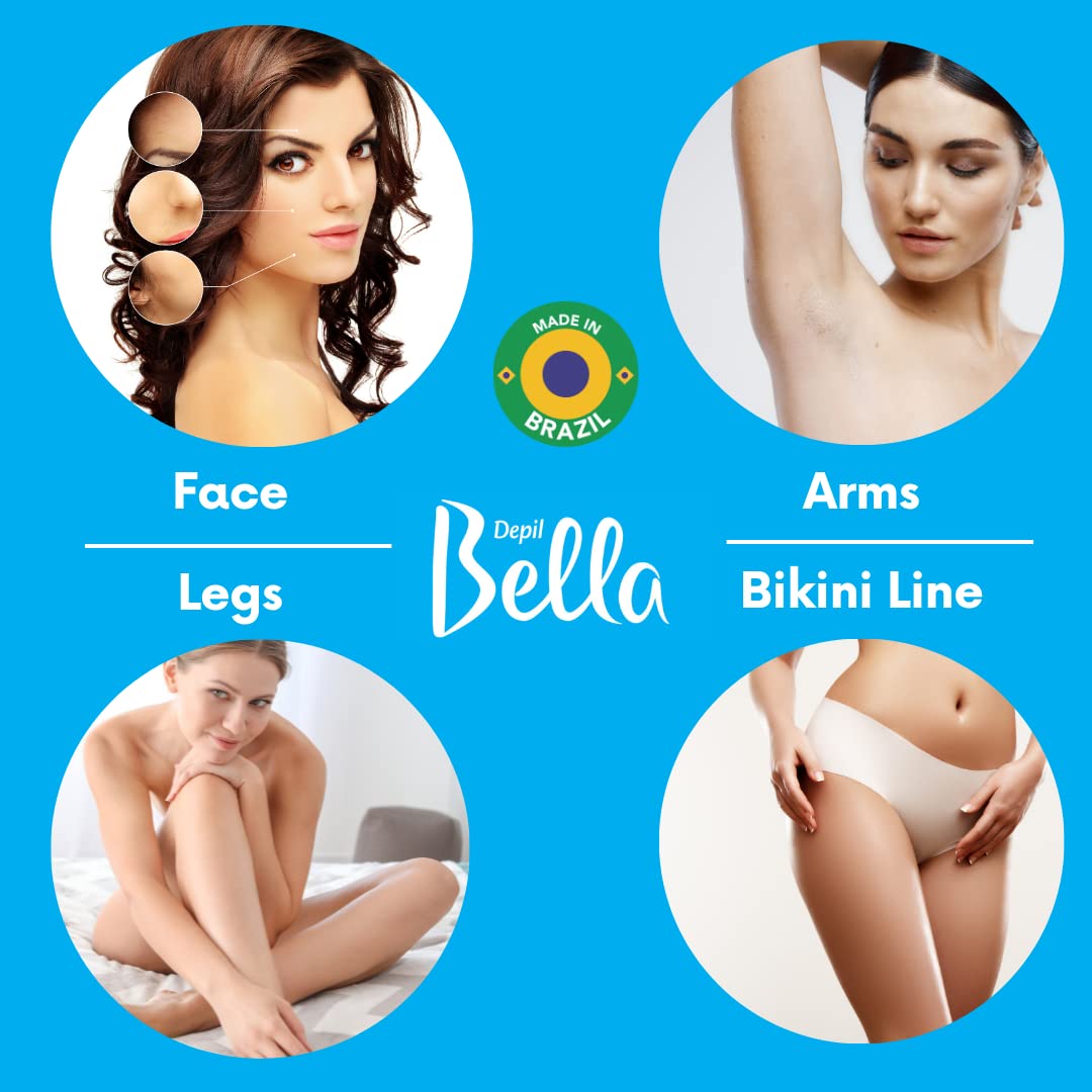 DEPIL BELLA Hard Wax Beads Honey 2.2 lbs for Hair Removal - Professional Hair Removal Wax Beads - All Skin and Hair Types - Natural Ingredients Beauty and Personal Care DEPIL BELLA