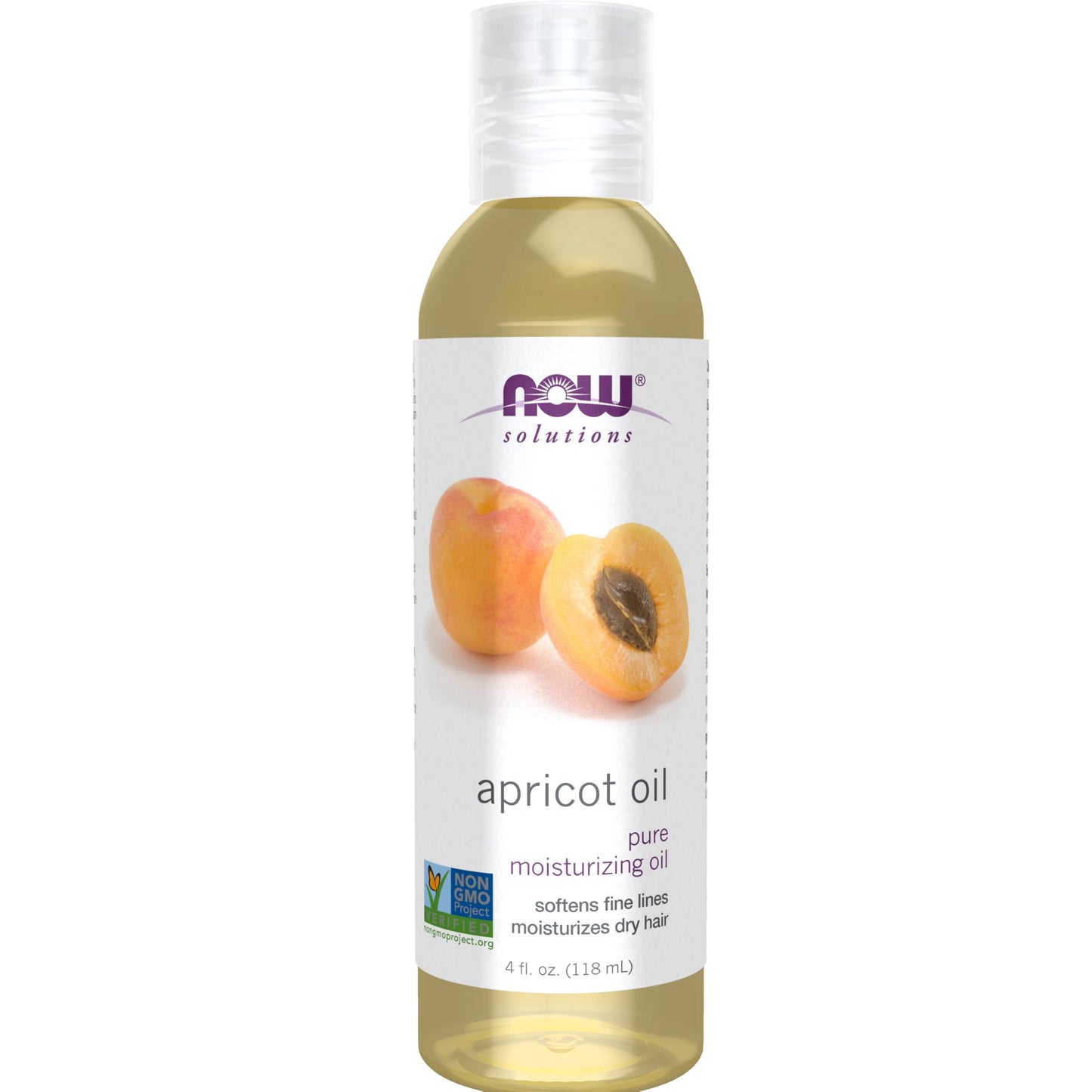 NOW Foods Solutions, Apricot Kernel Oil, Hair Moisturizer, Rejuvenating Skin Oil, Softens Fine Lines, 4-Ounce Beauty & Personal Care NOW Foods