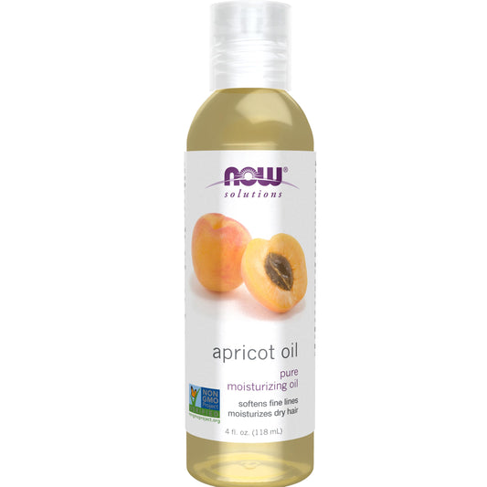 NOW Foods Solutions, Apricot Kernel Oil, Hair Moisturizer, Rejuvenating Skin Oil, Softens Fine Lines, 4-Ounce Beauty & Personal Care NOW Foods