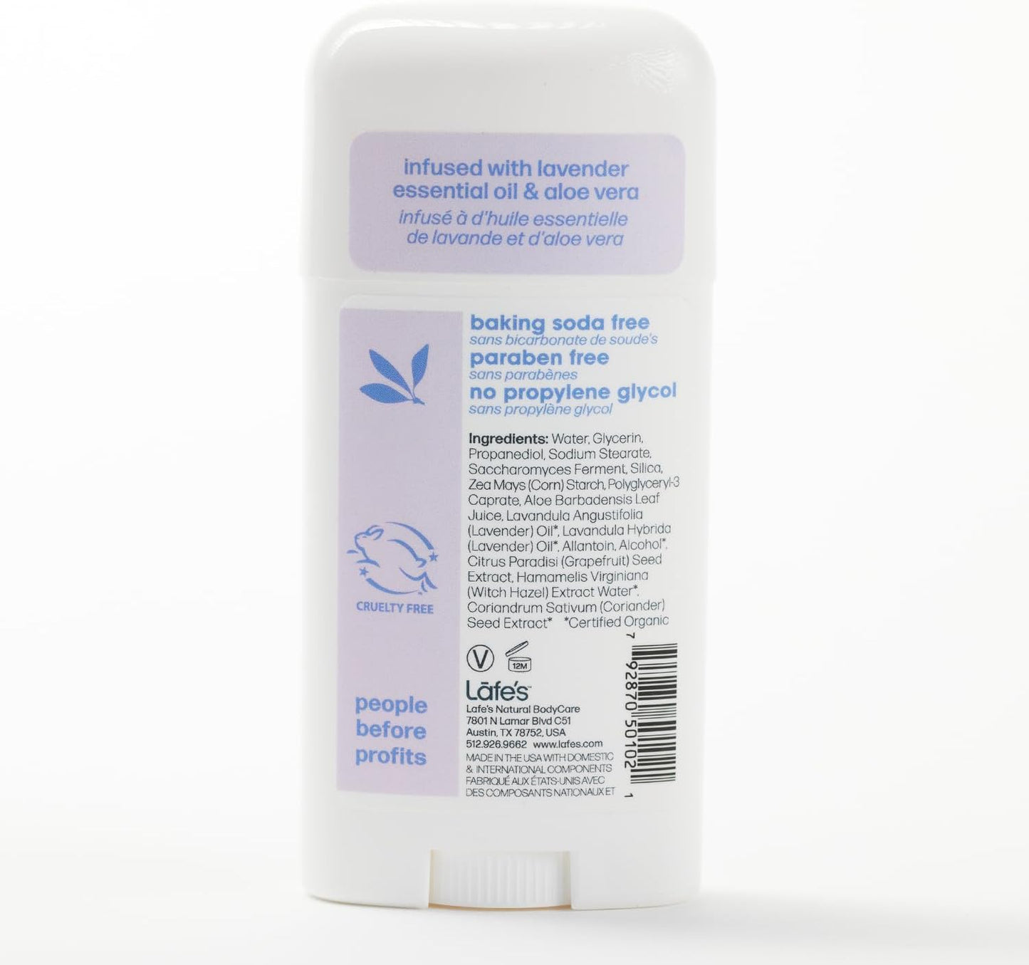 Lavender Deodorant Twist Stick Beauty and Personal Care Lafe's