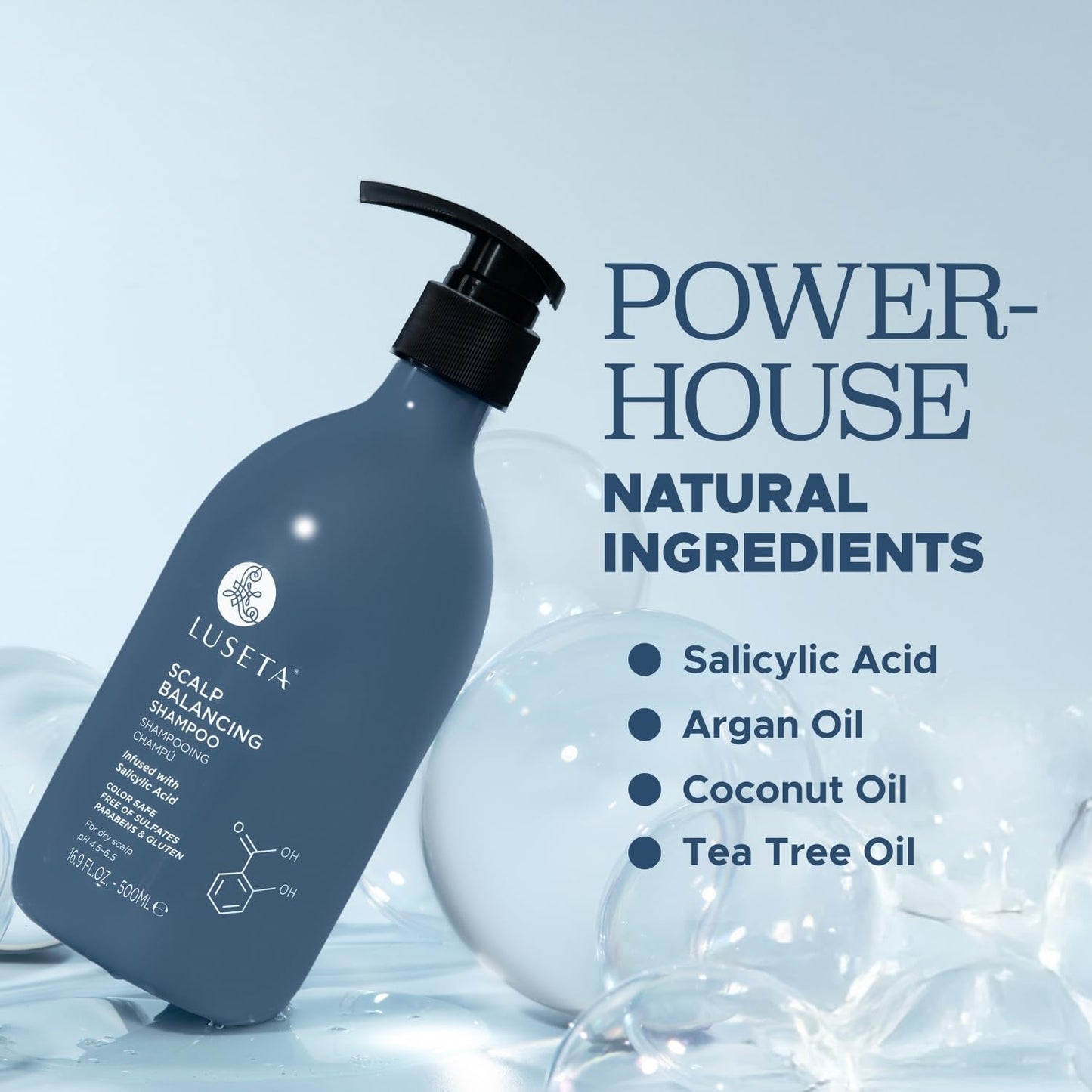 Luseta Scalp-Balancing Shampoo for Women, Reducing Build-up with Salicylic Acid, Anti-Dandruff Shampoo for Men, Clarifying for Refreshing Beauty & Personal Care LUSETA