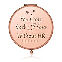 Jielahua HR Appreciation Gifts Human Resources Gifts for Women Thank You Gifts Rose Gold Compact Mirror HR Director Gift Retirement Gift HR Manager Beauty & Personal Care Jielahua