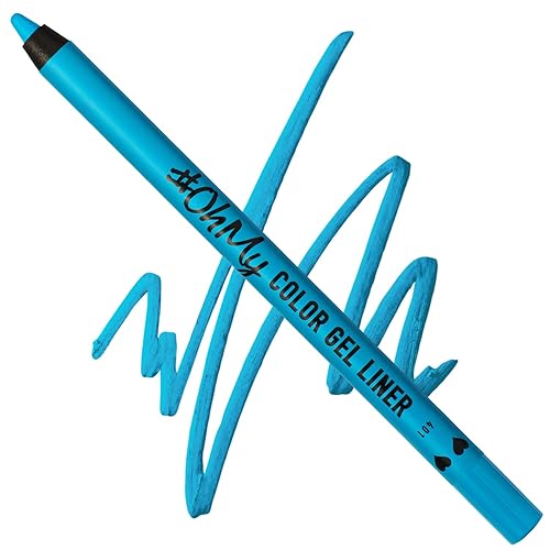 Lamel OhMy Color Gel Eyeliner Pencil - Long Lasting, Waterproof Eyeliner - Vibrant Colored, Highly-Pigmented - Blue Beauty & Personal Care Lamel