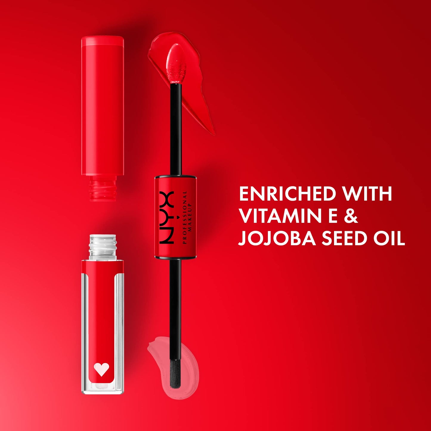 NYX PROFESSIONAL MAKEUP Shine Loud, Long-Lasting Liquid Lipstick with Clear Lip Gloss - Rebel In Red (Warm Red) Beauty & Personal Care NYX PROFESSIONAL MAKEUP