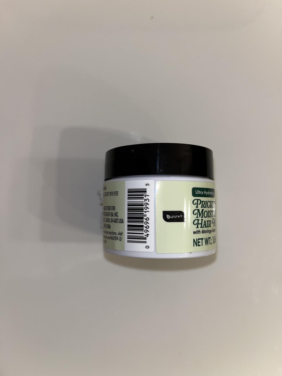 b.pure Ultra Hydrating Prickly Pear Moisturizing Hair Mask with Moringa Seed Oil & Shea Butter, 1.68 oz
