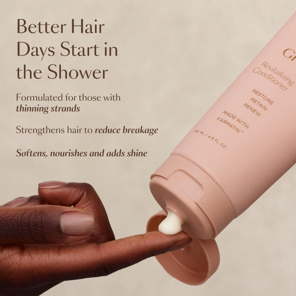 VEGAMOUR GRO Revitalizing Conditioner | Smooths, Strengthens and Adds Shine to Thinning Hair | Clean, Vegan, Cruelty-Free, Clinically Proven and Color Beauty & Personal Care VEGAMOUR