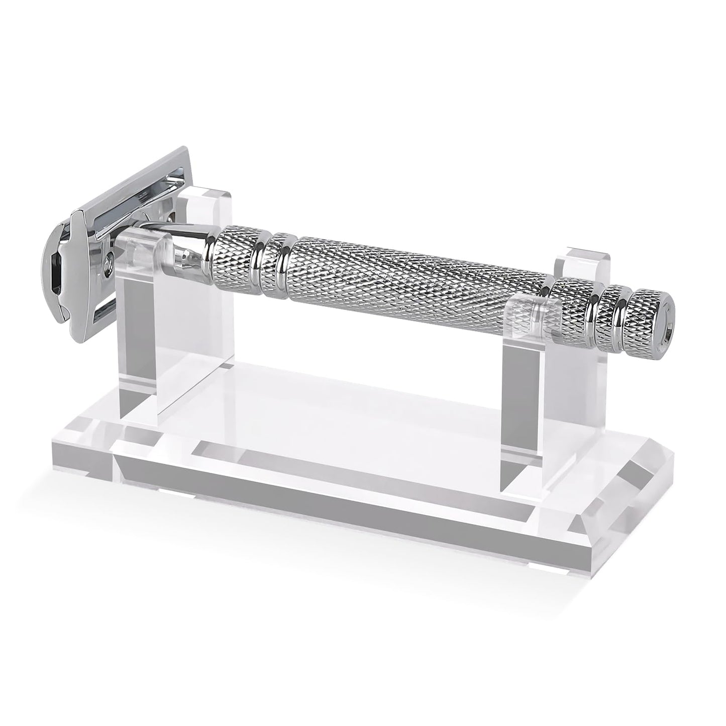 Linkidea Acrylic Men's Razor Stand Holder, Stable Storage Bracket Bathroom Countertop Organizer, Easy Clean, Compatible with Viking Blade Chief Beauty and Personal Care Linkidea