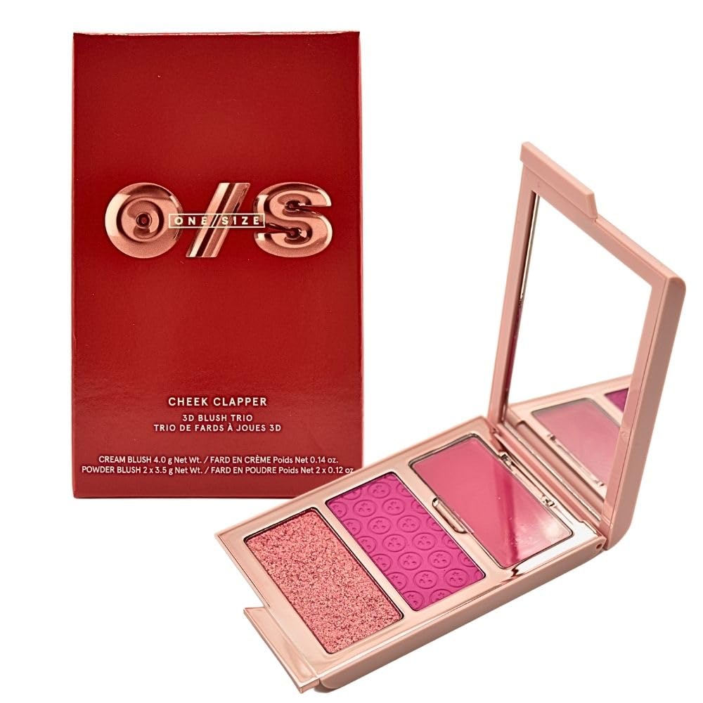 One Size Cheek Clapper 3D Blush Trio - Gworly Pop, 0.38 Ounce (Pack of 1)