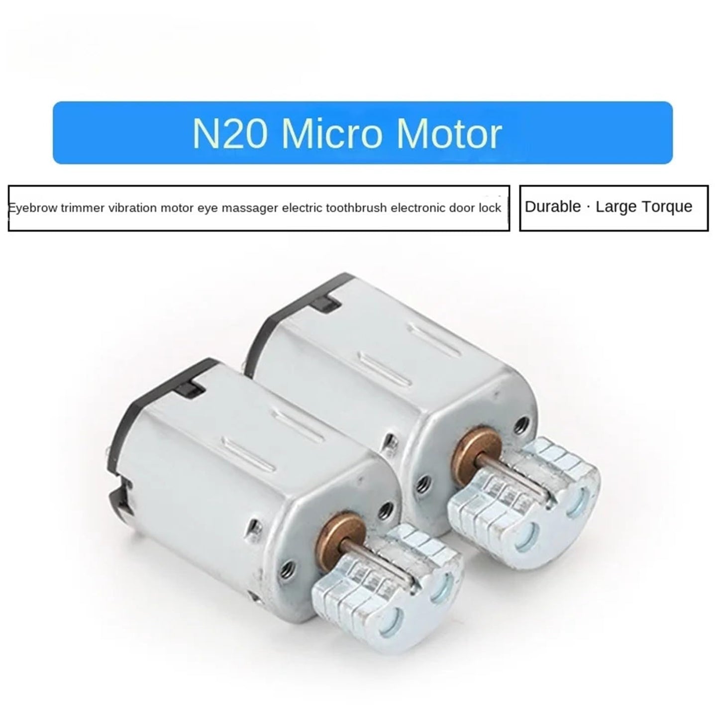 DIOBFZFY 1Pcs N20 Electronic Starter Eyebrow Trimmer Vibration Electronic Starter Eye Massager Toothbrush Electronic Door Lock Miniature DC Electronic Beauty and Personal Care DIOBFZFY