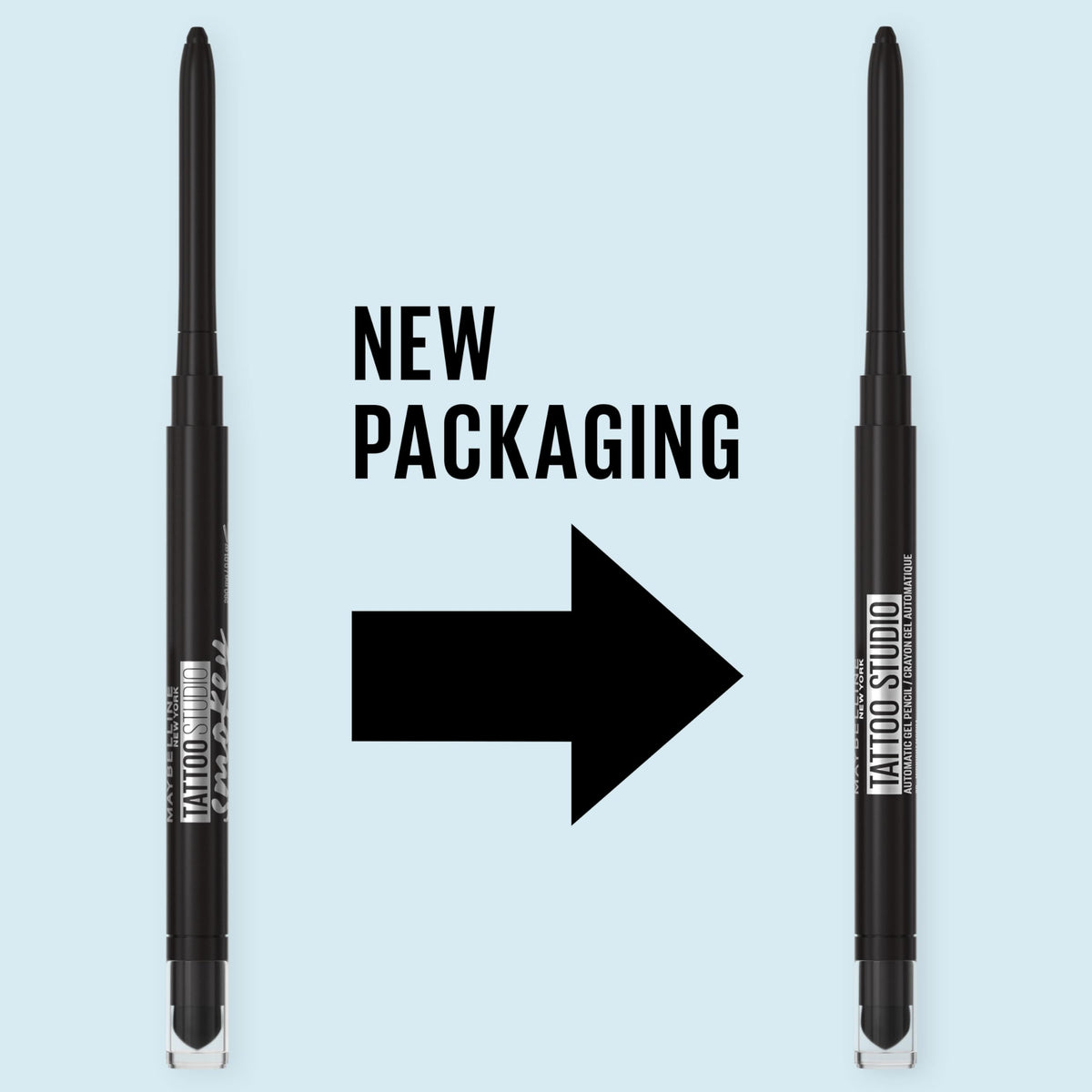 Maybelline Tattoo Studio Automatic Gel Pencil Waterproof Eyeliner, Blendable, Smudge Resistant, Matte Eyeliner For Up To 36HR Wear, Midnight Mocha Beauty & Personal Care MAYBELLINE