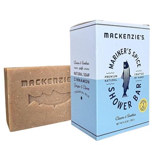 MACKENZIE'S Mariner's Spice Shower Bar - Gifts for Fisherman - Gifts for Men - Gifts for Women - Natural Bar Soap - Cinnamon - Ginger - Clove - 5.5 oz Beauty & Personal Care MACKENZIE'S