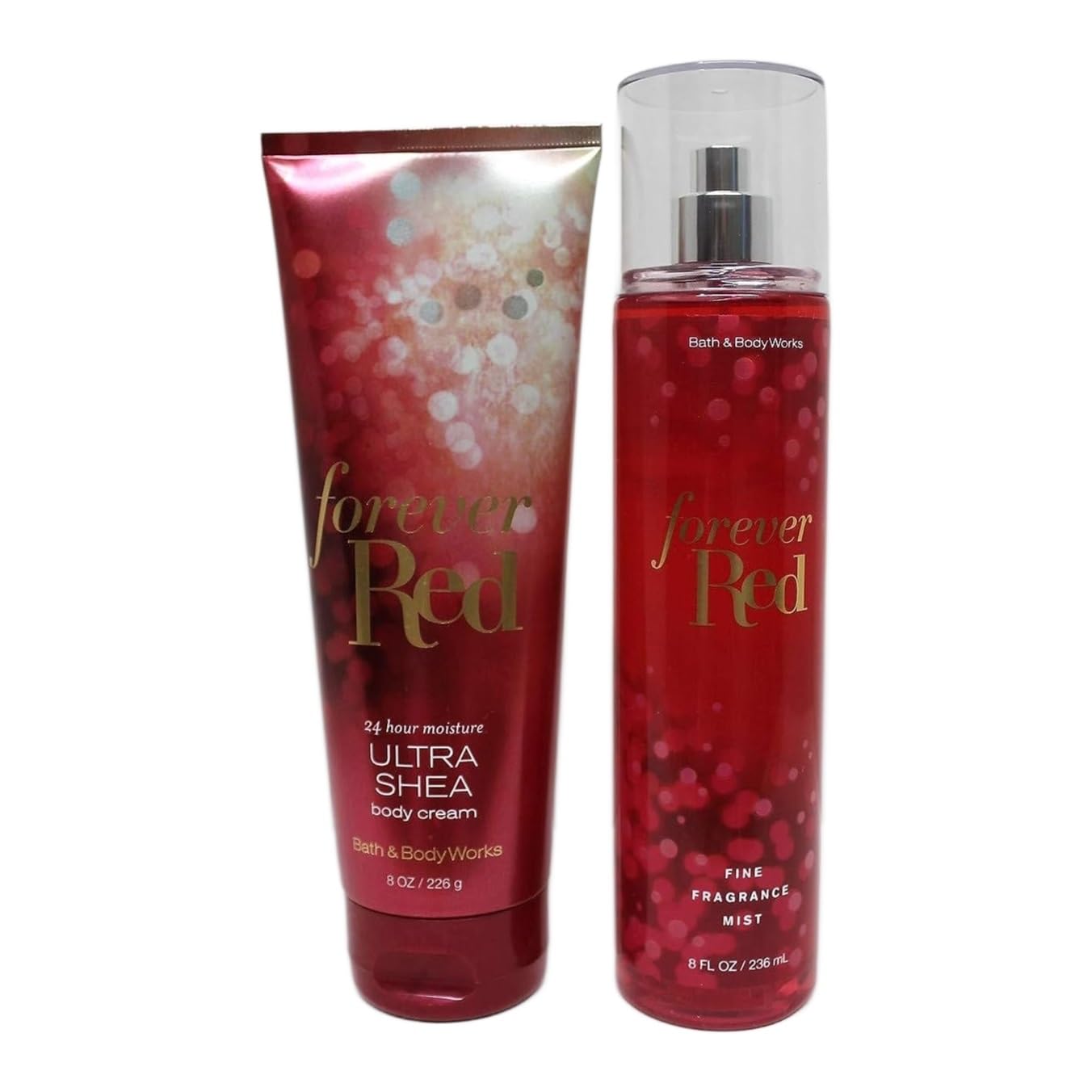 Bath & Body Works Forever Red Set - Fine Fragrance Mist and Ultra Shea Body Cream - Full Size - Packaging Varies Beauty & Personal Care Bath & Body Works