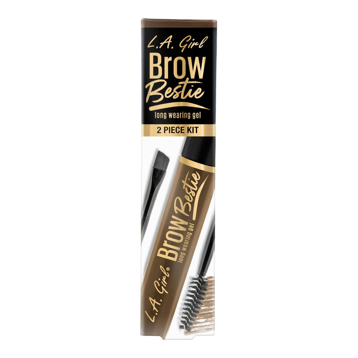 L.A. Girl Brow Bestie Gel With Dual-Ended, Soft Brown GBG382