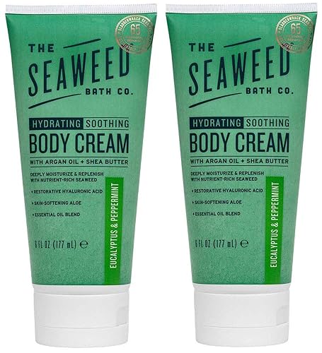 Seaweed Bath Co Eucalyptus Peppermint Hydrate Body Cream, 6 FZ Beauty & Personal Care The Seaweed Bath Co.