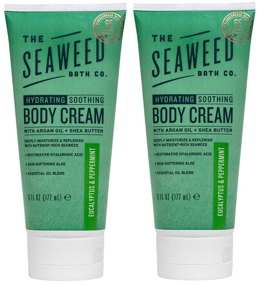 Seaweed Bath Co Eucalyptus Peppermint Hydrate Body Cream, 6 FZ Beauty & Personal Care The Seaweed Bath Co.