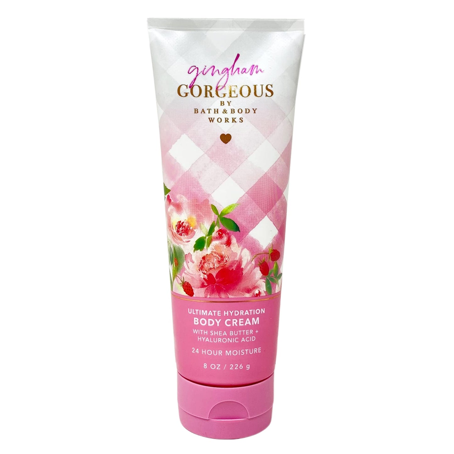 Bath & Body Works Gingham Gorgeous- Duo Gift Set - Body Cream and Shower Gel With Wild Jasmine Soap., Pink Beauty and Personal Care Bath & Body Works