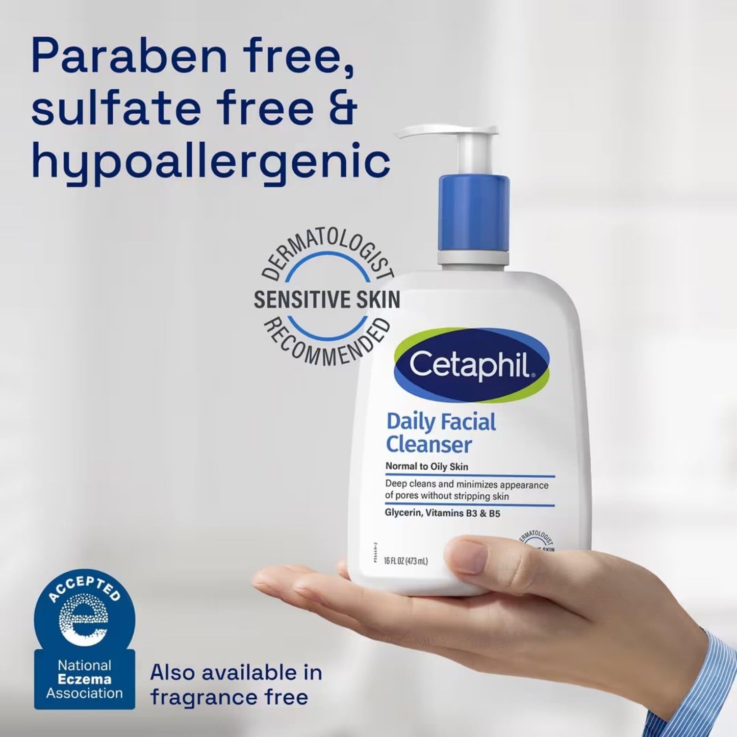 Daily Facial Cleanser, 8 fl oz (237 ml), Cetaphil Beauty & Personal Care Cetaphil