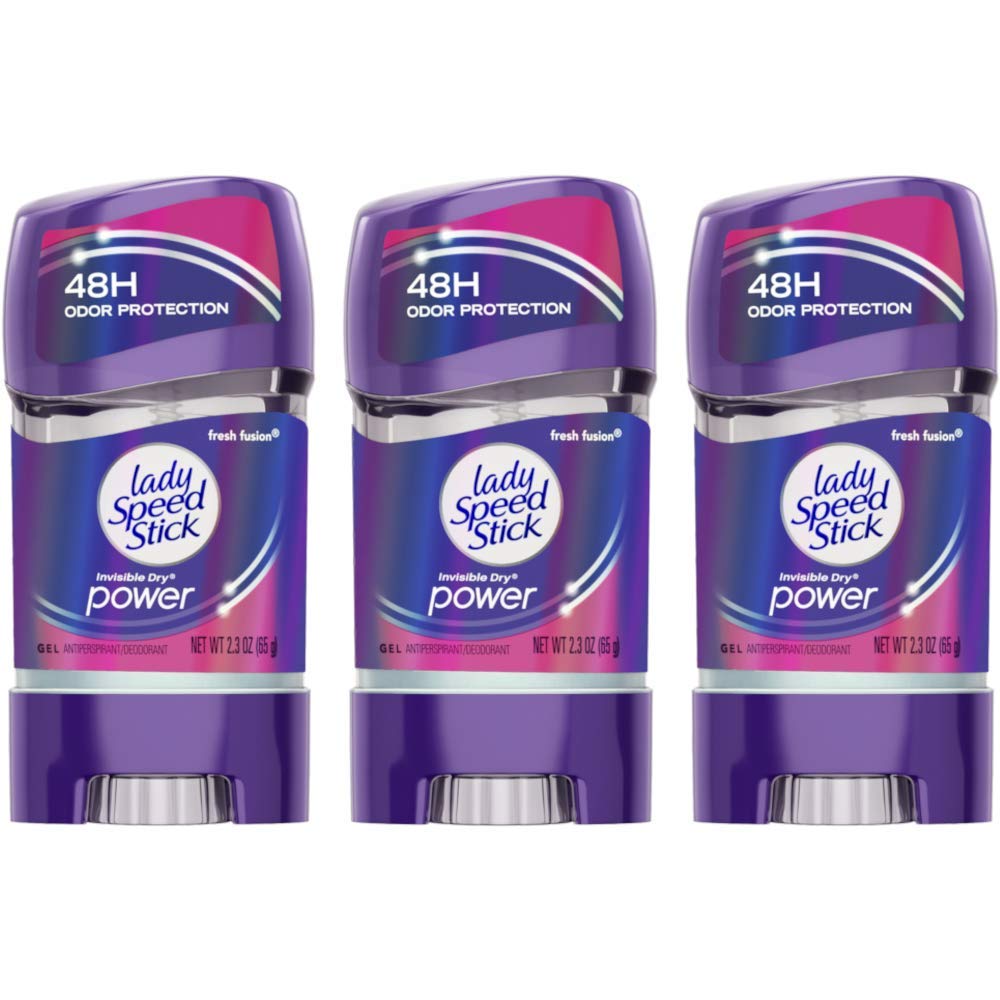Lady Speed Stick 48HR Antiperspirant Deodorant Gel Fresh Fusion 2.30 oz (Pack of 3) Beauty and Personal Care Lady Speed Stick