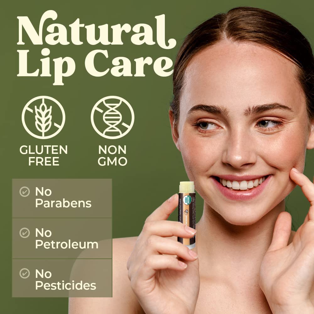 SPF Lip Balm 4-Pack by Earth's Daughter - Lip Sunscreen, SPF 15, Organic Ingredients, Coconut Flavor, Beeswax, Coconut Oil, Vitamin E Beauty and Personal Care Earth's Daughter
