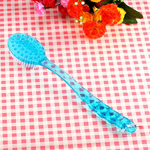 Long Handle Bath Shower Body Brush with Super Soft Back Scrubber Wholesome Dry Skin Bath Brush with Long Handle Back Scrubber Beauty and Personal Care Yosoo