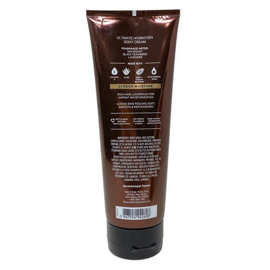 Bath and Body Works Teakwood Men's Collection Ultra Shea Body Cream and 2 in 1 Hair and Body Wash (2 Pack Bundle) Beauty & Personal Care Bath & Body Works