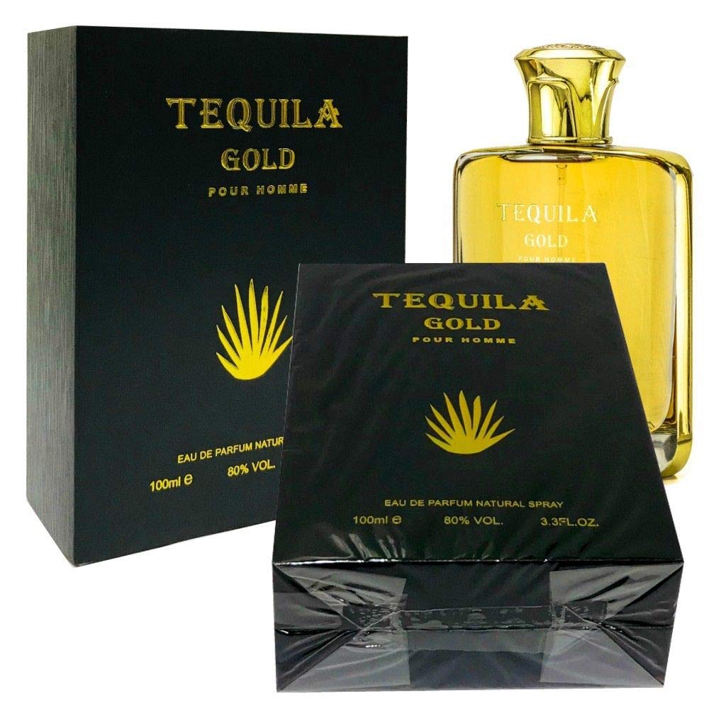 Tequila Gold Pour Homme Eau De Parfum Spray 3.4 oz for Men Beauty & Personal Care Tequila