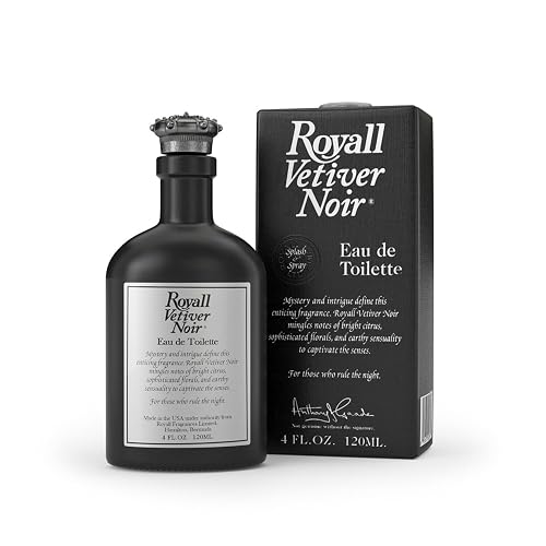 ROYALL VETIVER NOIR, Men's Eau de Toilette, Vetiver & Amber Fragrance - 4 Fl oz Spray Beauty & Personal Care ROYALL LYME