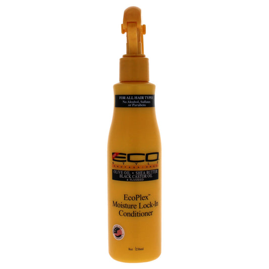 Eco Style Ecoco Ecoplex Moisture Lock-In Conditioner - Black Castor And Flaxseed Oil - Olive Oil And Shea Butter - Soft And Glowing Hair - Hydrating Beauty & Personal Care Eco Style