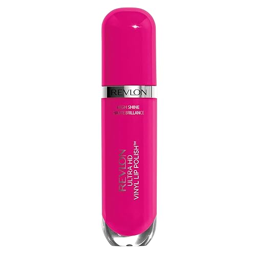 Revlon Ultra HD Vinyl Lip Polish, Liquid Lipstick, Rule The World, Hot Pink Gloss , 0.2 Fluid Ounce Beauty & Personal Care REVLON