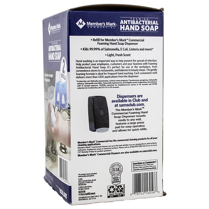 Members Mark Antibacterial Hand Soap 2 Pack Net 67.6 Oz Beauty & Personal Care MEMBER´S MARK