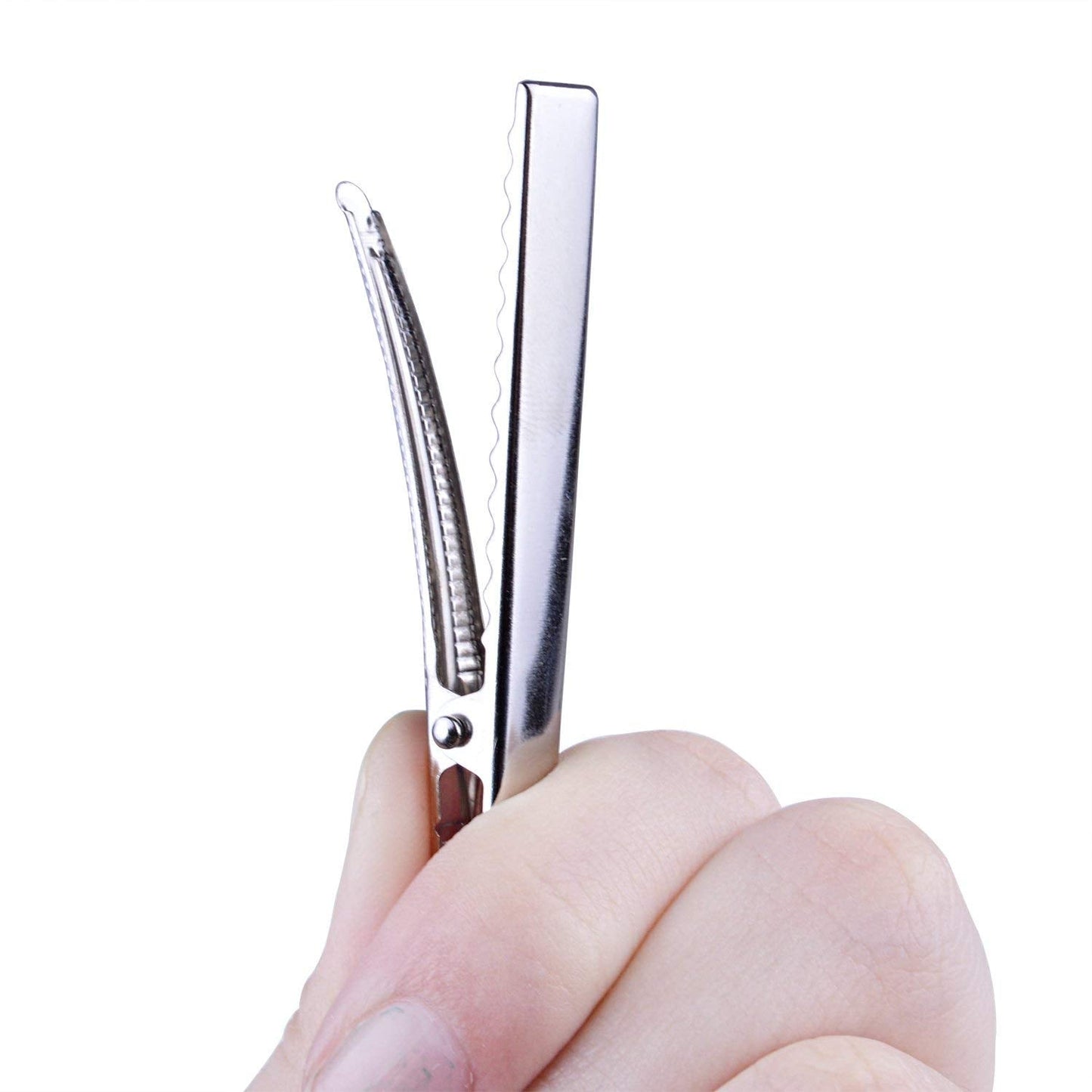 BronaGrand 60pcs Silver Large Long Alligator Hair Clip with Teeth for Arts & Crafts Projects, Dry Hanging Clothing, Office Paper Document Beauty & Personal Care BronaGrand