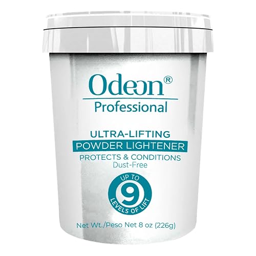 Odeon Professional Ultra-Lifting Lightener 8oz - Bleach hair up to 9 levels. Perfect for balayage, highlights & full bleaching. Dust-free, easy mix Beauty & Personal Care Odeon