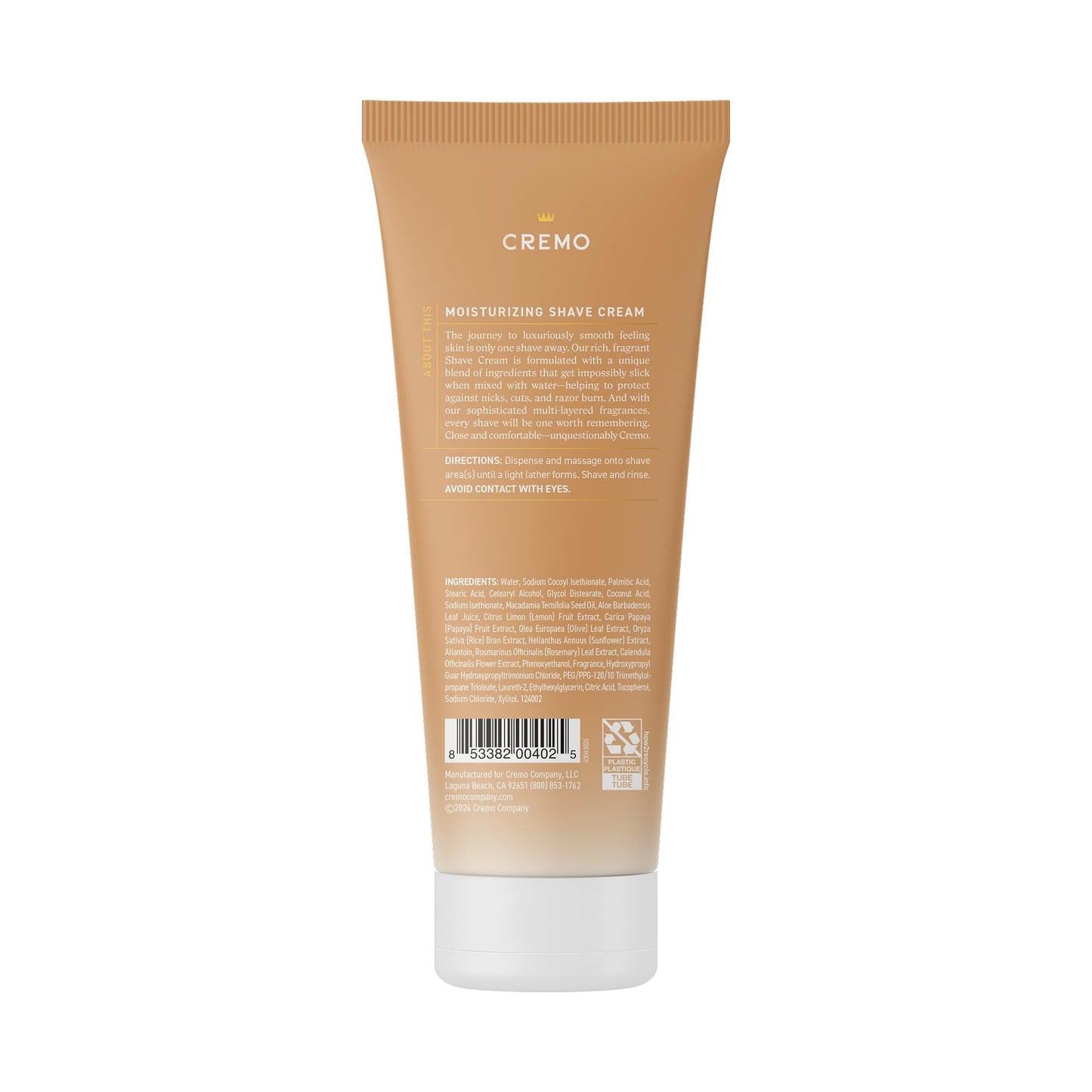 Cremo Women’s Shaving Cream Sensitive Skin, Moisturizing, Coconut Mango, Ultra-Slick Shave Cream for Women, Fights Nicks, Cuts and Razor Burn, 6 Fl Oz Beauty and Personal Care Cremo