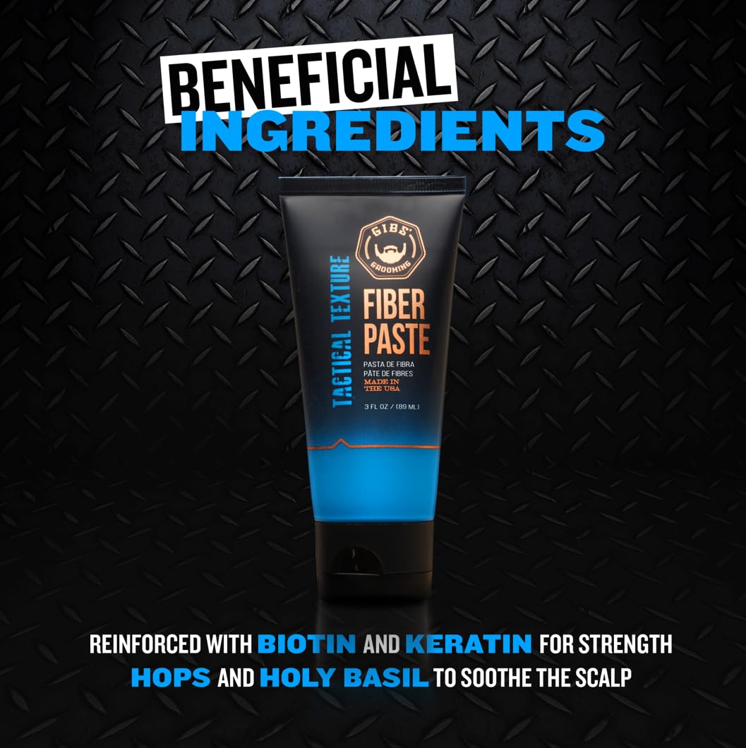GIBS Grooming Tactical Texture Texturizing Fiber Paste, 3 Fl Oz Beauty & Personal Care GIBS