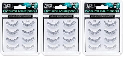 (3 Pack) ARDELL Professional Natural Multipack - 110 Black by Ardell Beauty & Personal Care Ardell