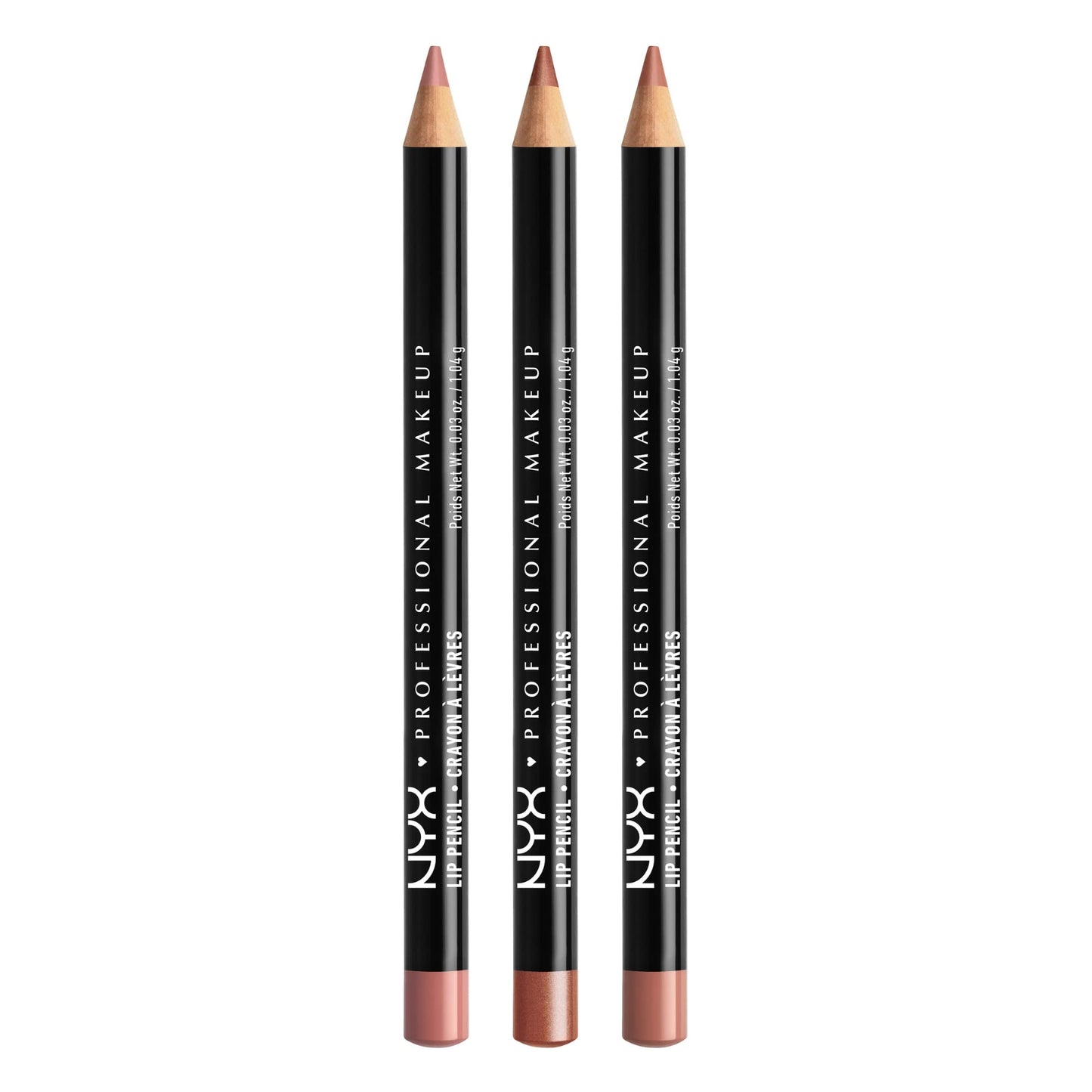 NYX PROFESSIONAL MAKEUP Slim Lip Liner Set, Long-Lasting Creamy Lip Liner Pack Of 3 (Peakaboo Neutral, Nude Pink, Ever) Beauty & Personal Care NYX PROFESSIONAL MAKEUP
